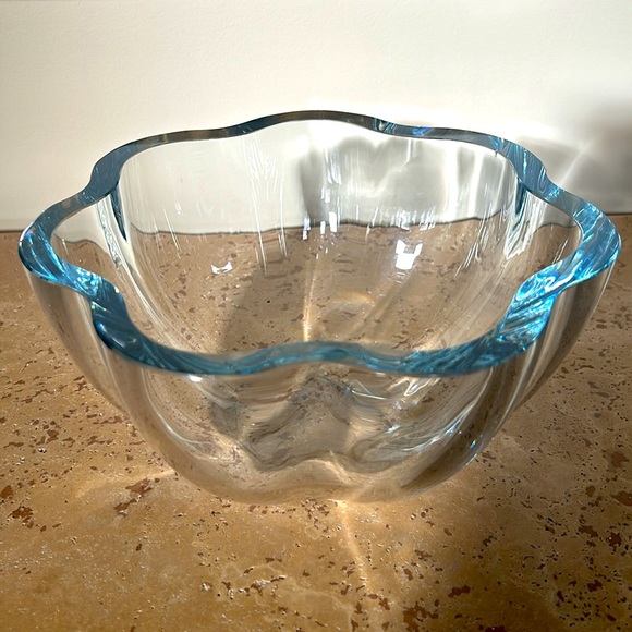 🔥HP🔥VTG Asta Stromberg /Strombergshyttan  Crystal Bowl 60s, Sweden, signed - Picture 12 of 14